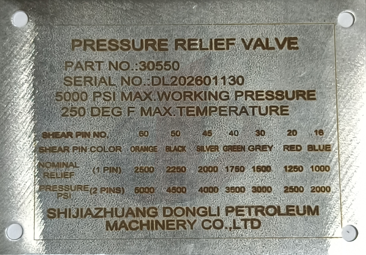 Pressure Relief Valve