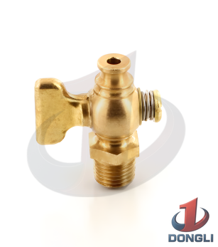 PETCOCK BRASS 1/4 INCH
